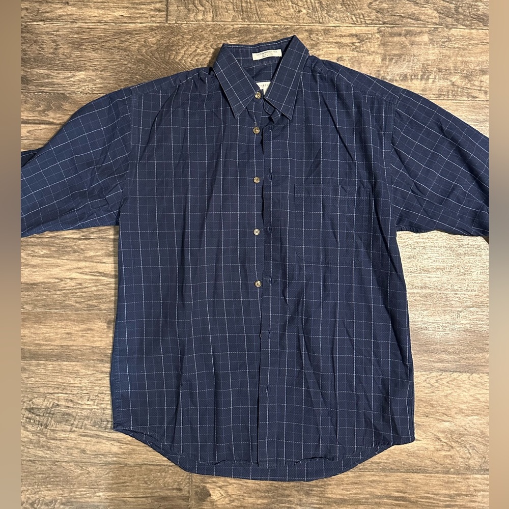 Blue checkered shirt